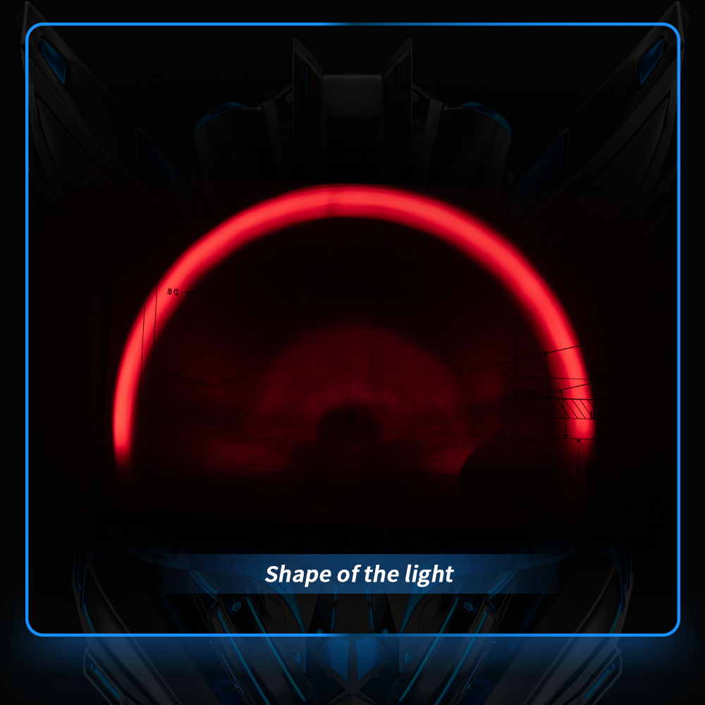Single-Projector Red Halo Forklift Safety Light