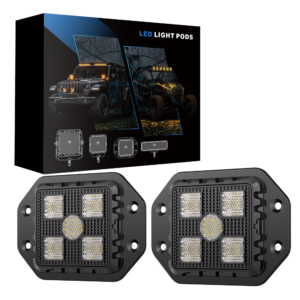 3-Inch Flush-Mount Off-Road Flood Light Set