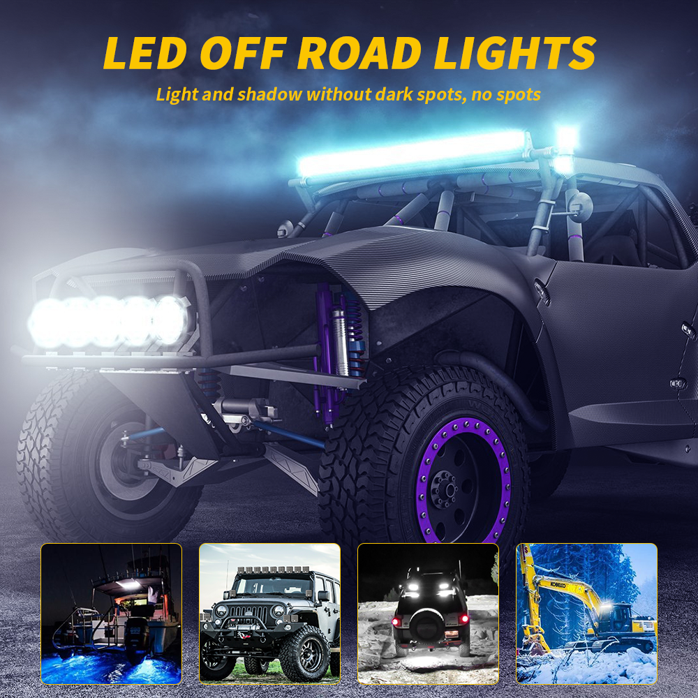 80-Cell Quad-Cluster Flood LED Work Light