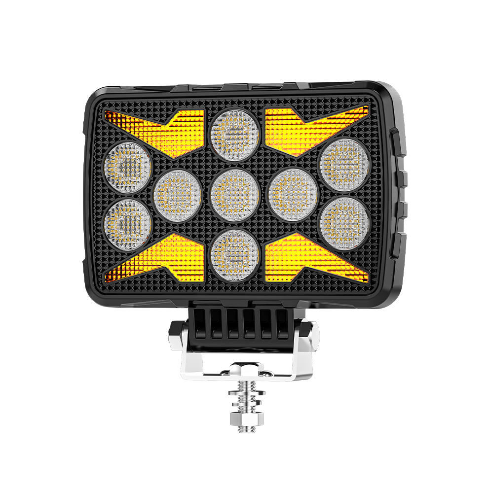26-Cell Red-Blue Square LED Work Light