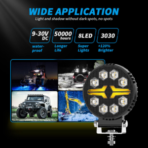 8-Optic Oval Spot LED Work Light