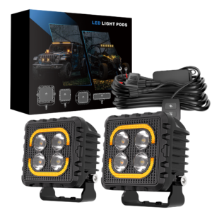 3-Inch Bracket-Mount Off-Road Spot Light with Perimeter DRL