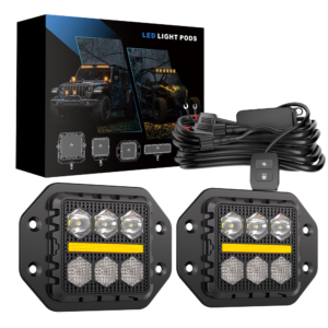 3-Inch Flush-Mount Combo-Beam Off-Road Light Kit