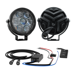 4.5-Inch Round Motorcycle Auxiliary Light Kit