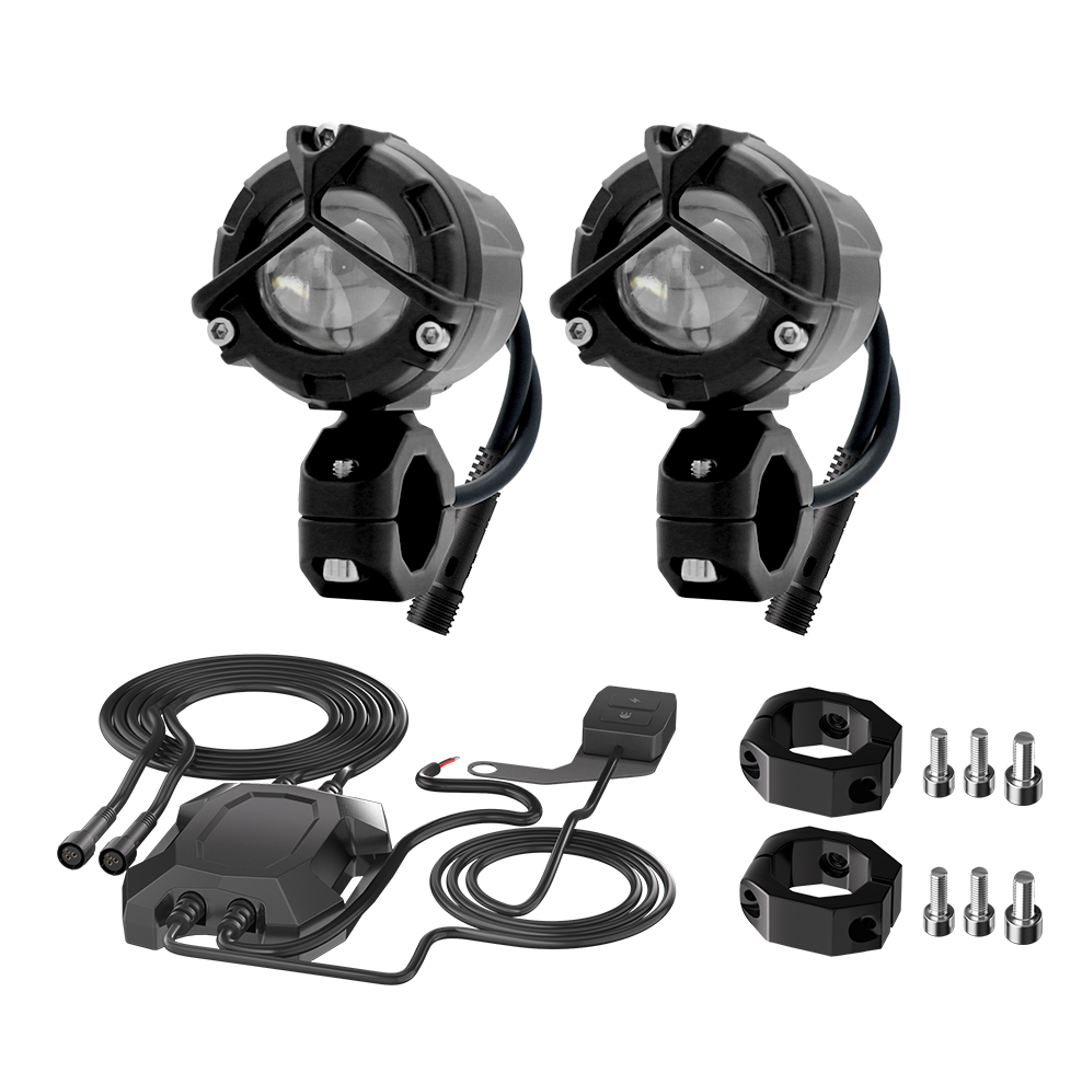 2-Inch Projector Motorcycle Auxiliary Light Kit
