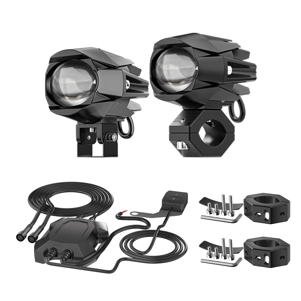 3-Inch Single-Projector Motorcycle Light Kit