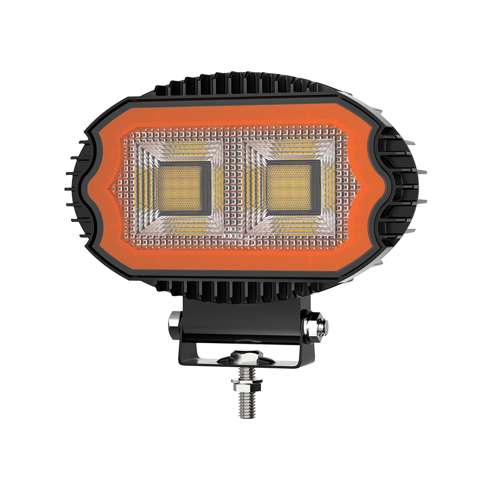 6-Optic Corner-Accent Amber-DRL Spot LED Work Light