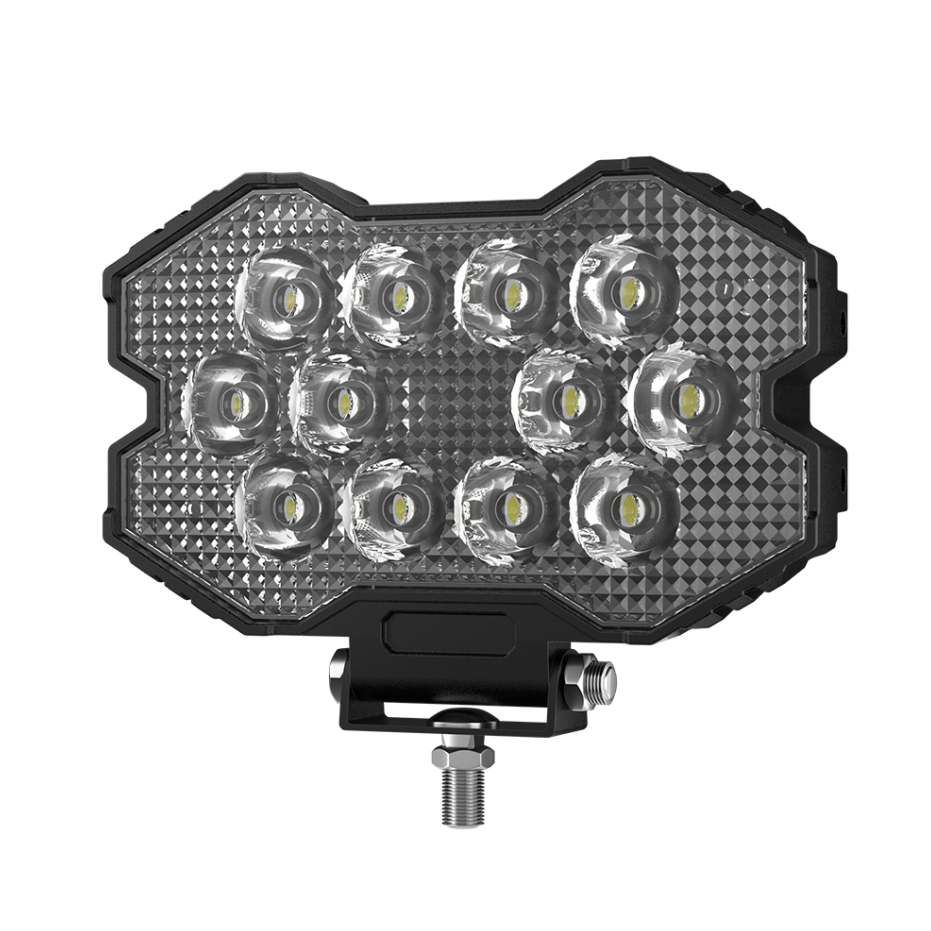 9-Optic Chevron Amber-DRL Spot LED Work Light