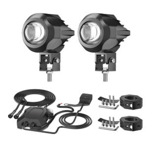 3-Inch Round Motorcycle Auxiliary Light Kit