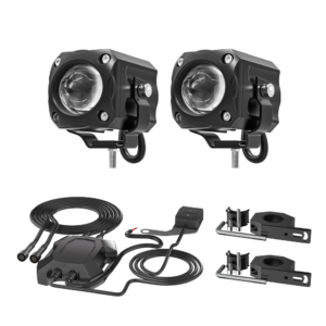 2-Inch Square Motorcycle Auxiliary Light Kit