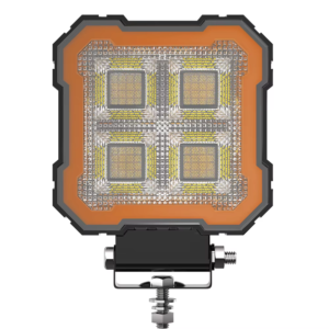 64-Cell Four-Panel Amber-Ring Flood LED Work Light