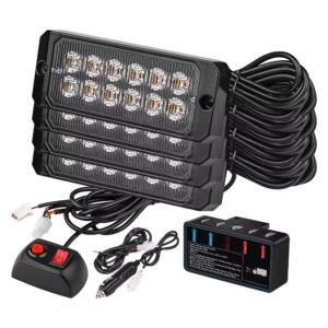 4-Piece H-Style 12-LED Manual Strobe Kit