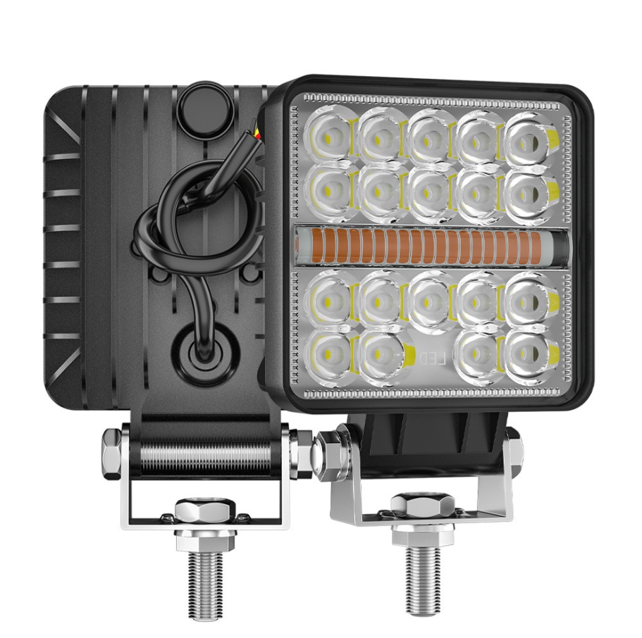 18-Cell Honeycomb Amber-DRL Spot LED Work Light