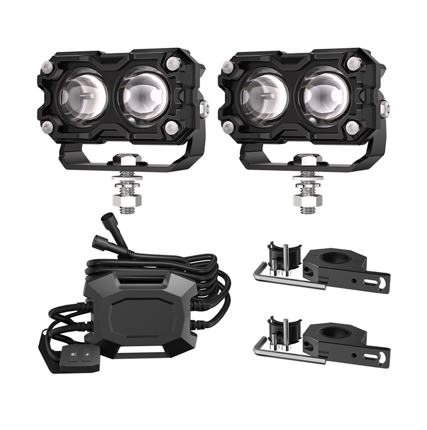 3.5-Inch Dual-Projector Motorcycle Light Kit