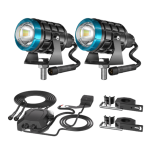2-Inch Cylindrical Motorcycle Auxiliary Light Kit