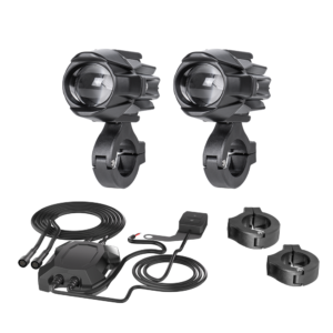 2-Inch Finned Motorcycle Auxiliary Light Kit