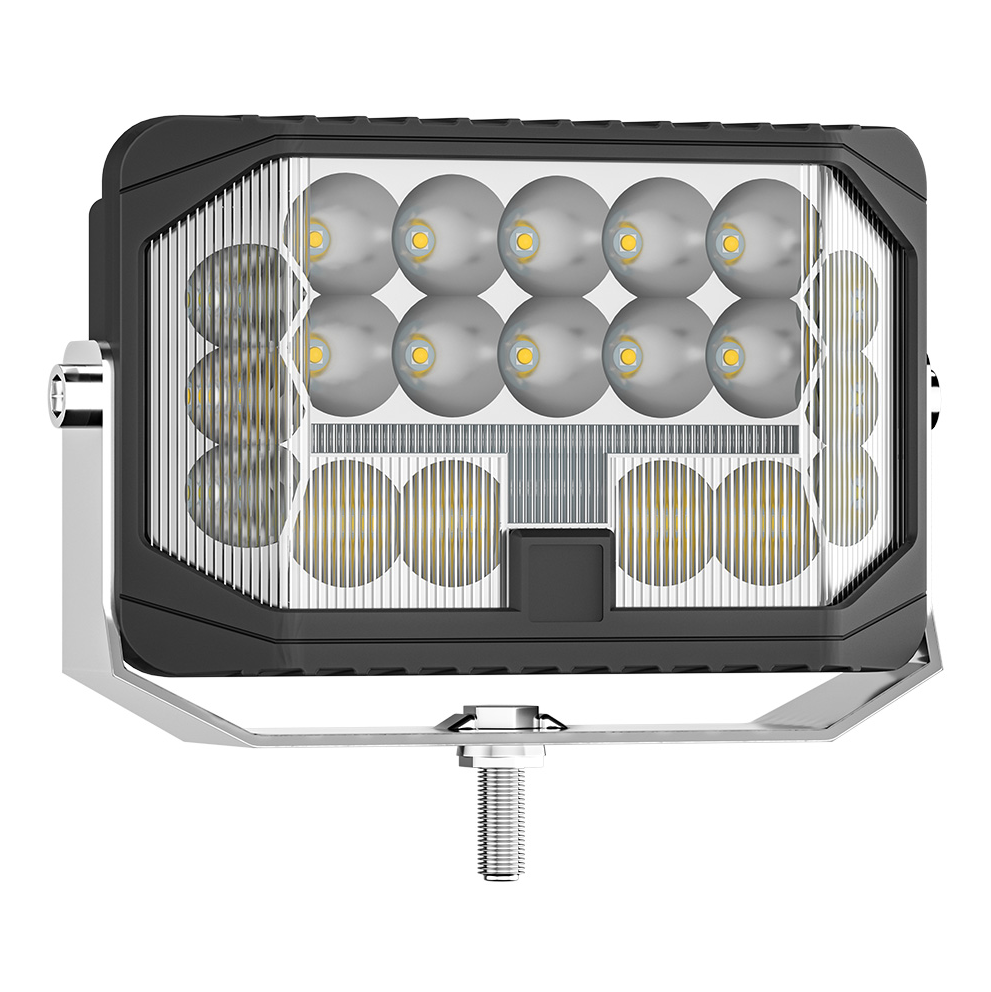 12-Optic Chevron-Square DRL Spot LED Work Light