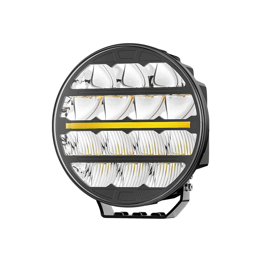 9-Inch Round Linear-Optic LED Driving Light with DRL