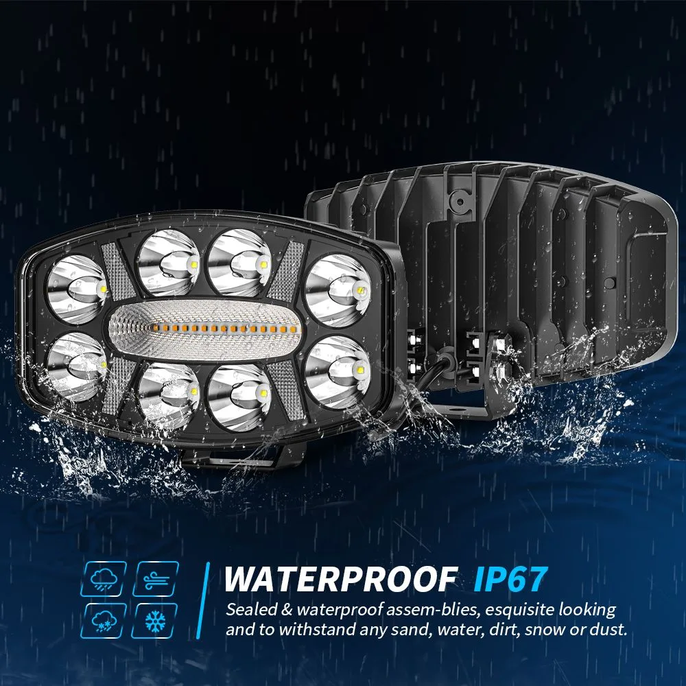 10-Inch Center-Panel LED Driving Light with DRL