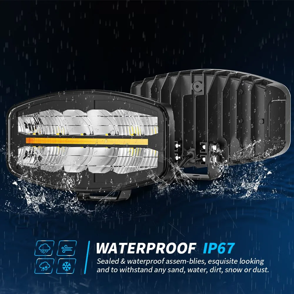 10-Inch Linear-Optic LED Driving Light with DRL