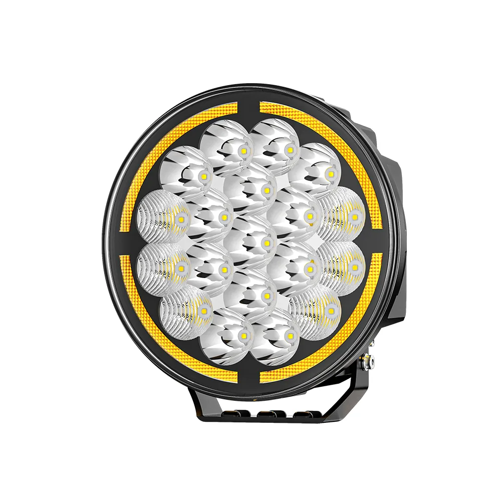 9-Inch Round Multi-Optic LED Driving Light with DRL