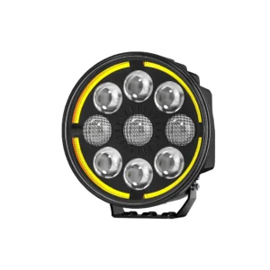 7-Inch Round Eight-Optic LED Driving Light with DRL