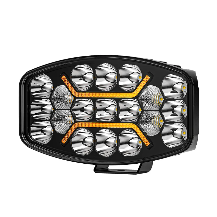 10-Inch X-Pattern LED Driving Light with DRL