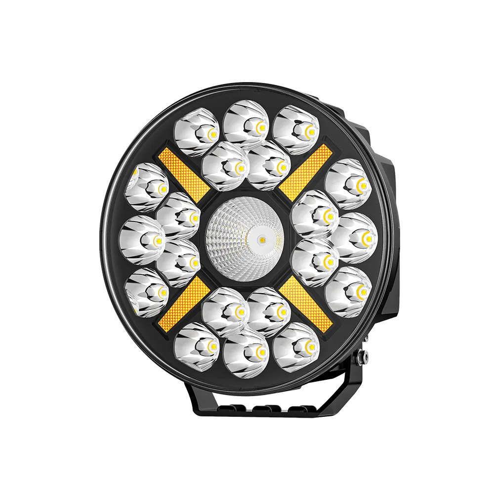 9-Inch Round Center-Projector LED Driving Light with DRL