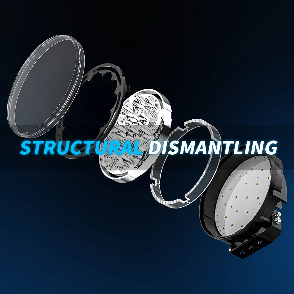 9-Inch Round Multi-Optic LED Driving Light with DRL