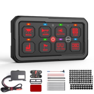 8-Gang 60A Auxiliary Switch Panel – PD05-R-8