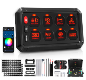 8-Gang 60A Wireless Remote Switch Panel – P1YP-8