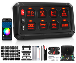 8-Gang 60A App-Control Switch Panel – P1S-APP-8