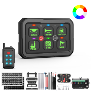 6-Gang 60A Wireless Remote Switch Panel – PD05-Y-6