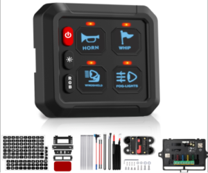 4-Gang 50A Wireless Remote Switch Panel – P1Y-4