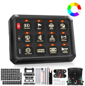 12-Gang 80A Wireless Remote Switch Panel – P1Y-12