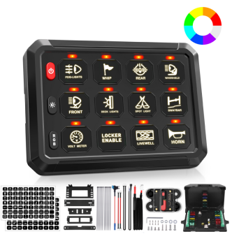 12-Gang 80A Wireless Remote Switch Panel – P1Y-12