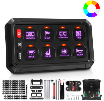 8-Gang 60A Wireless Remote Switch Panel – P1Y-8