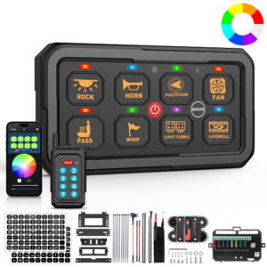 8-Gang 60A Wireless + App Switch Panel – PD05-Y-APP-8
