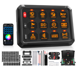 12-Gang 80A App-Control Switch Panel – P1S-APP-12