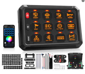 12-Gang 80A Wireless Remote Switch Panel – P1YP-12