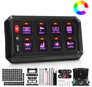 8-Gang 60A RGB Switch Panel – P1S-RGB-8