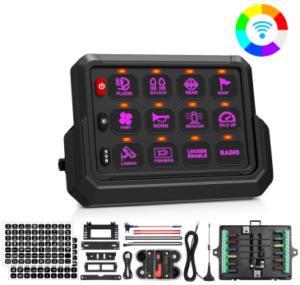 12-Gang 80A Auxiliary Switch Panel – P1S-W-12
