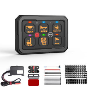 6-Gang 60A Auxiliary Switch Panel – PD05-R-6