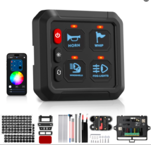 4-Gang 50A App-Control Switch Panel – P1S-APP-4