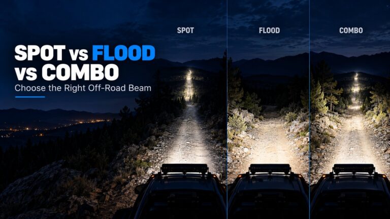 Spot vs Flood vs Combo Off-Road Lights: Which Beam Fits?