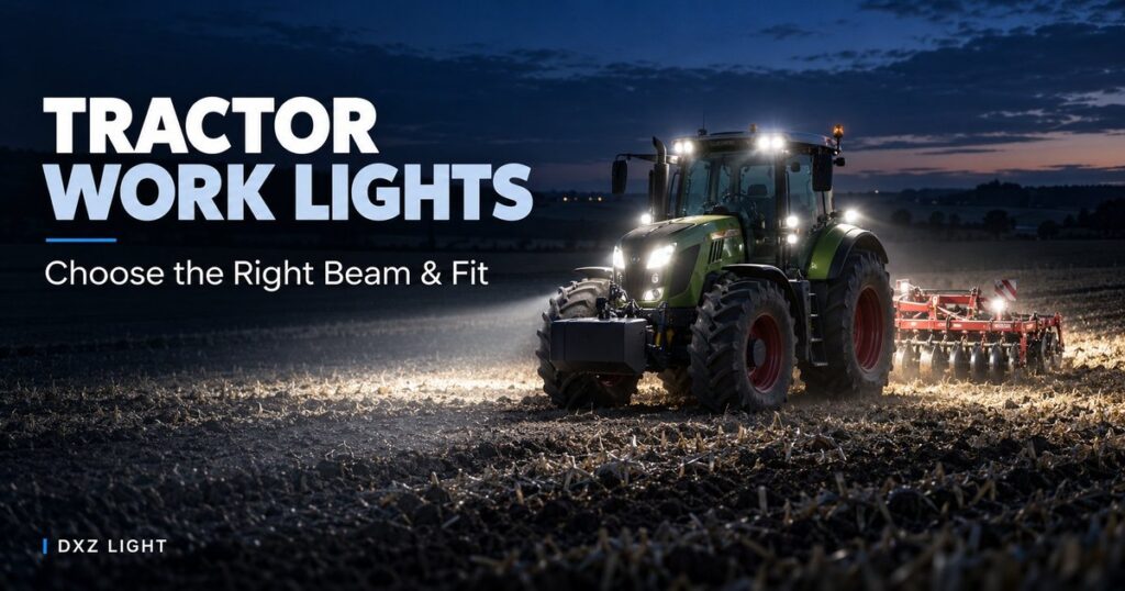 Tractor Work Lights: How to Choose the Right Beam and Fit